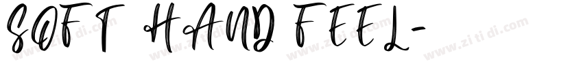 SOFT HAND FEEL字体转换